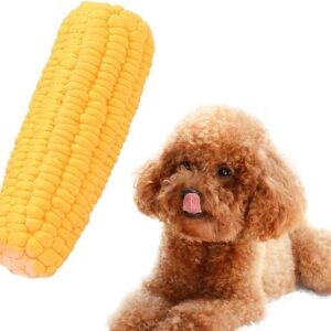 Zenarao Pet Dog Corn Shape Squeaky Bite-Resistant Interactive Play Chew Toy Pet Supplies Dog Toy Corn, Dog Toys Aggressive Chewers for Dog, Pet Supplies