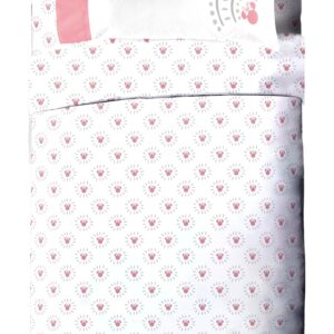 Jay Franco Disney Minnie Mouse Twin Comforter Set - 5 Piece Bedding Includes Sheet Set & Pillow Covers - Super Soft Cozy Pink Mandala Bedding