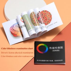 STMKB 50 PCs Color Blindness and Color Weakness Test Charts, Used for Exams, Driver's Licenses, Physical Examinations, Color Discrimination Tests, Etc. (English Version)