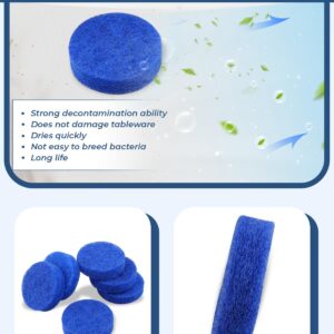 6PCS Scrub Pad Fit for Black & Decker PKS160 Power Scrubber, Power Scrubber Scrub Pad Replaces 90511586 Blue