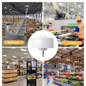 JC-LGL 210W LED Linear High Bay Light with PIR Sensor，LED High Bay Shop Lights Fixture, Compatible with Industrial 120-277V, LED Linear High Bay Light for Shop Garage Warehouse