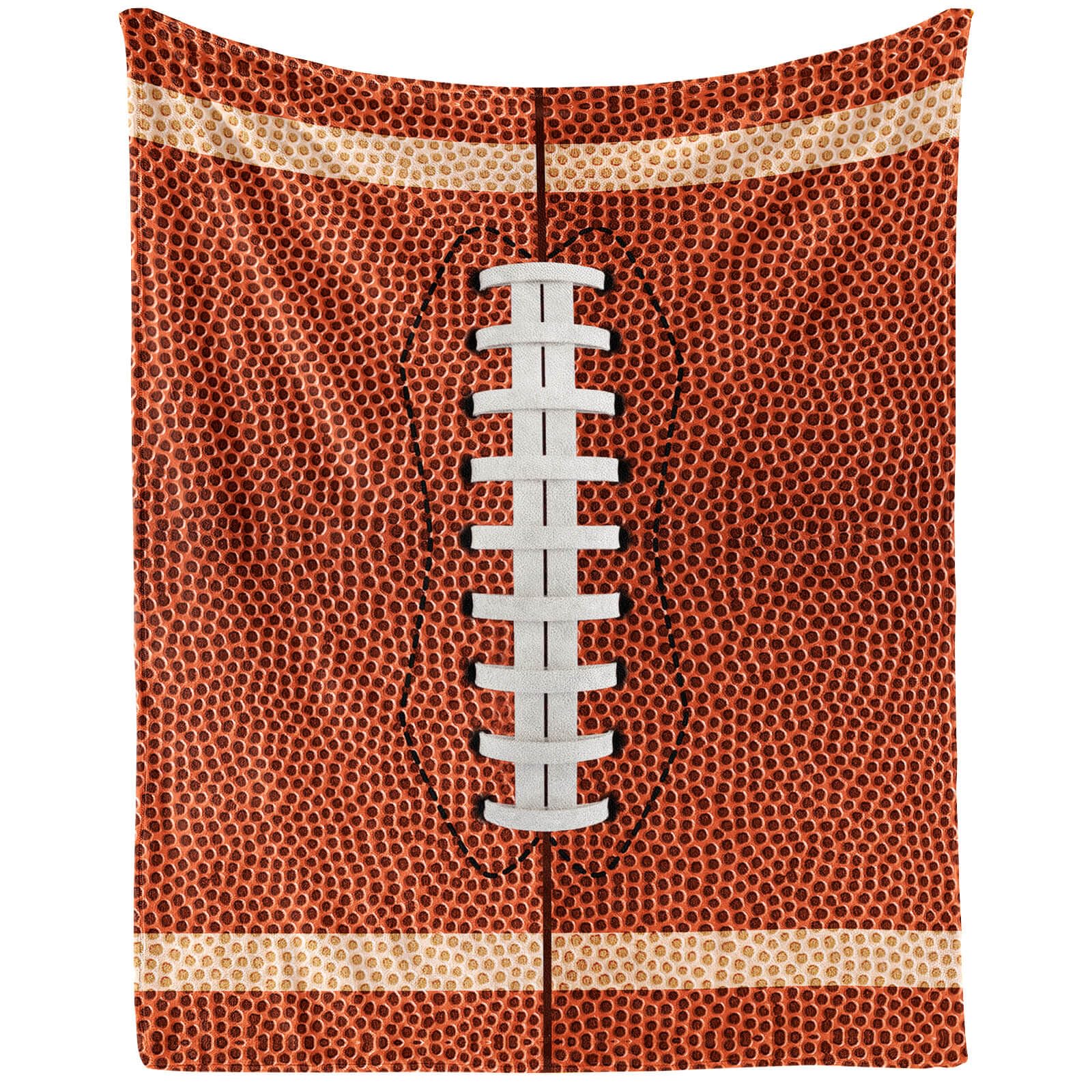 Football Throw Blanket - Soft Flannel Sports Football Blankets for Girls Boys Kids Football Lovers - Warm Rugby Throw Blankets for All Season Lap, Chair, Sofa - 50"x40"