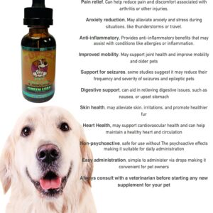 PUP-EZE Hemp Oil Pet Tincture, for Dogs and Cats, (2 Pack) Can Help with Anixeity, Stress,Pain, Arthritis,Stress Management and Joint Pain. Proudly Made in The USA 1000mg Hemp, (2) 1 oz 30 ml Bottles