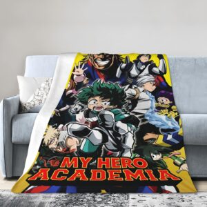 Anime Super Soft Cozy Blanket Warm Comfort Blanket Bed Cover for Teen Boys Sofa Dormitory 50x40 Inch