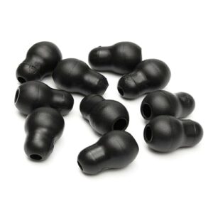 10Pcs Silicone Black Soft Eartips Earplug Earpieces For Littmann Stethoscope A