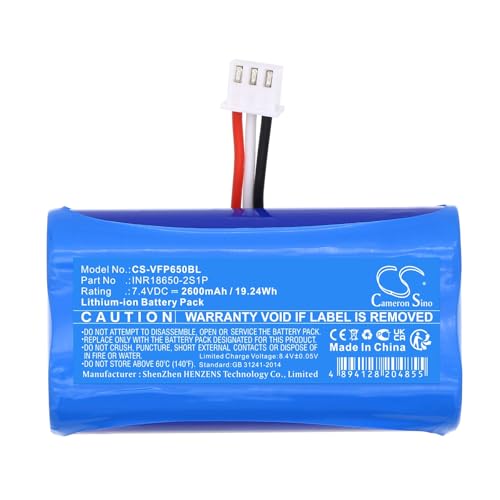 VI VINTRONS 2600mAh Battery for VeriFone T650p INR18650-2S1P