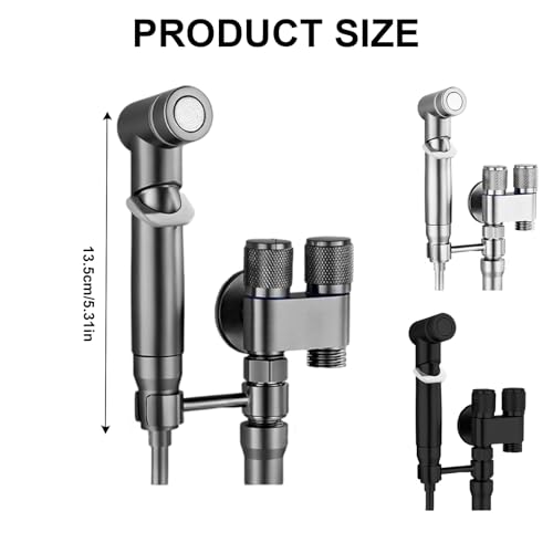 Handheld Bidet Sprayer Toilet Bidet Attachment With Double Outlet Valves Handheld Toilet Bidet Faucet Sprayer Enduring