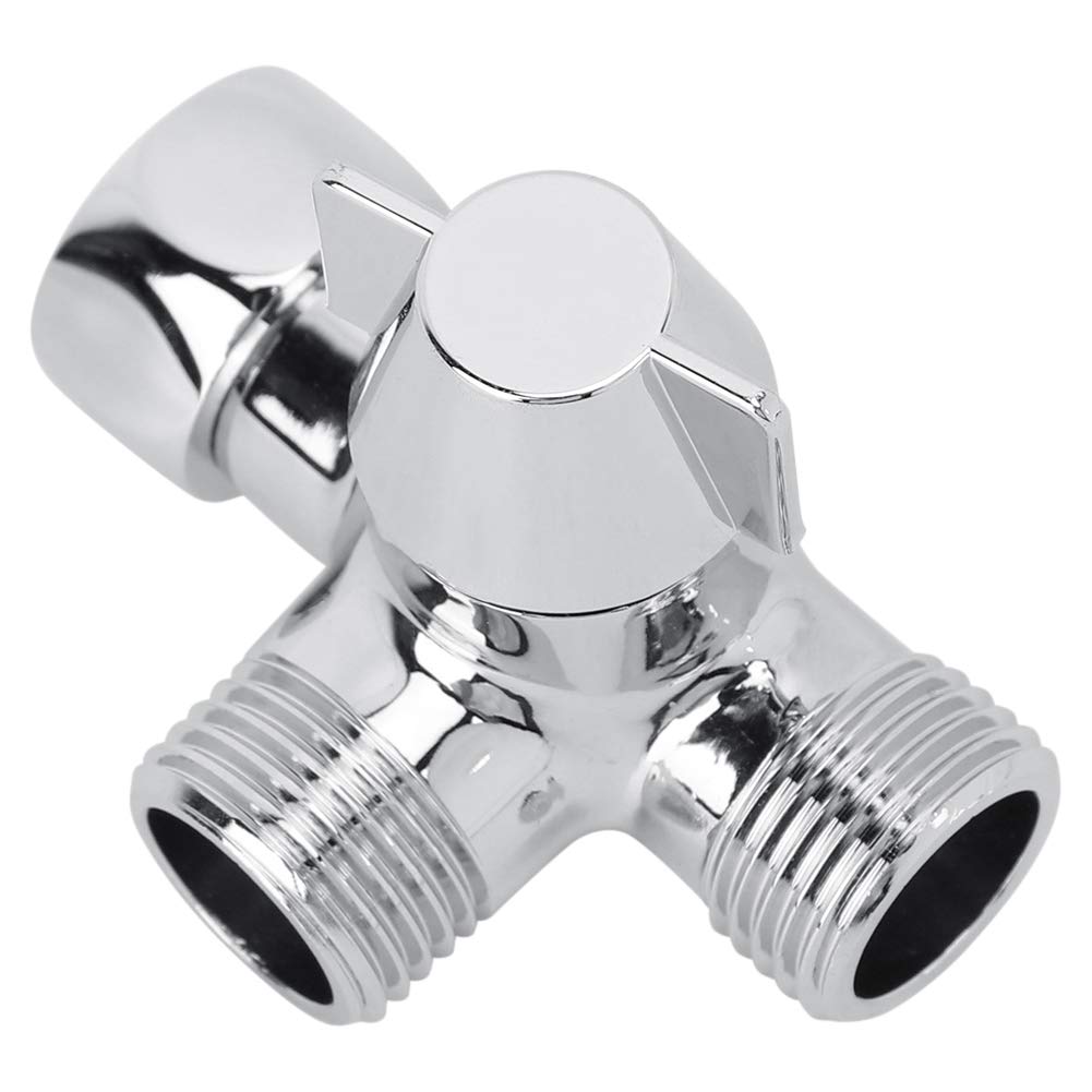 G1/2 Shower Three Way Tshaped A Diverter Connector Toilet Bidet Separator Faucet Splitter for Hroom Use