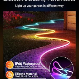 Lumary LED Neon Rope Lights, RGBCW Color Changing Silicone Flexible Rope Lights, 16.4ft UFO LED High Bay Light 150W 22000lm Smart Dimmable 2700K-6500K High Bay