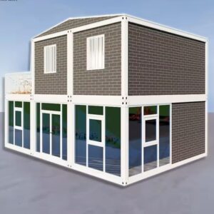 S.E.Q Double Story Fully Equipped prefab Expandable Container House, Luxury Home Stairs Included 2-3 bedrooms,1 Kitchen,1 Bathroom 30 ft