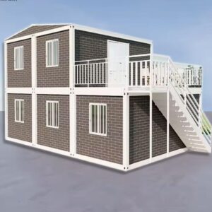 S.E.Q Double Story Fully Equipped prefab Expandable Container House, Luxury Home Stairs Included 2-3 bedrooms,1 Kitchen,1 Bathroom 30 ft