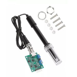 ph sensor for arduino, ph0-14 value detect sensor module with ph electrode probe bnc