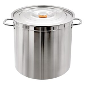 stainless steel stockpot seafood boiler, 37 qt seafood boiling pot, shrimp boil stock pot with strainer, turkey fryer pot for home kitchen restaurant (35l)