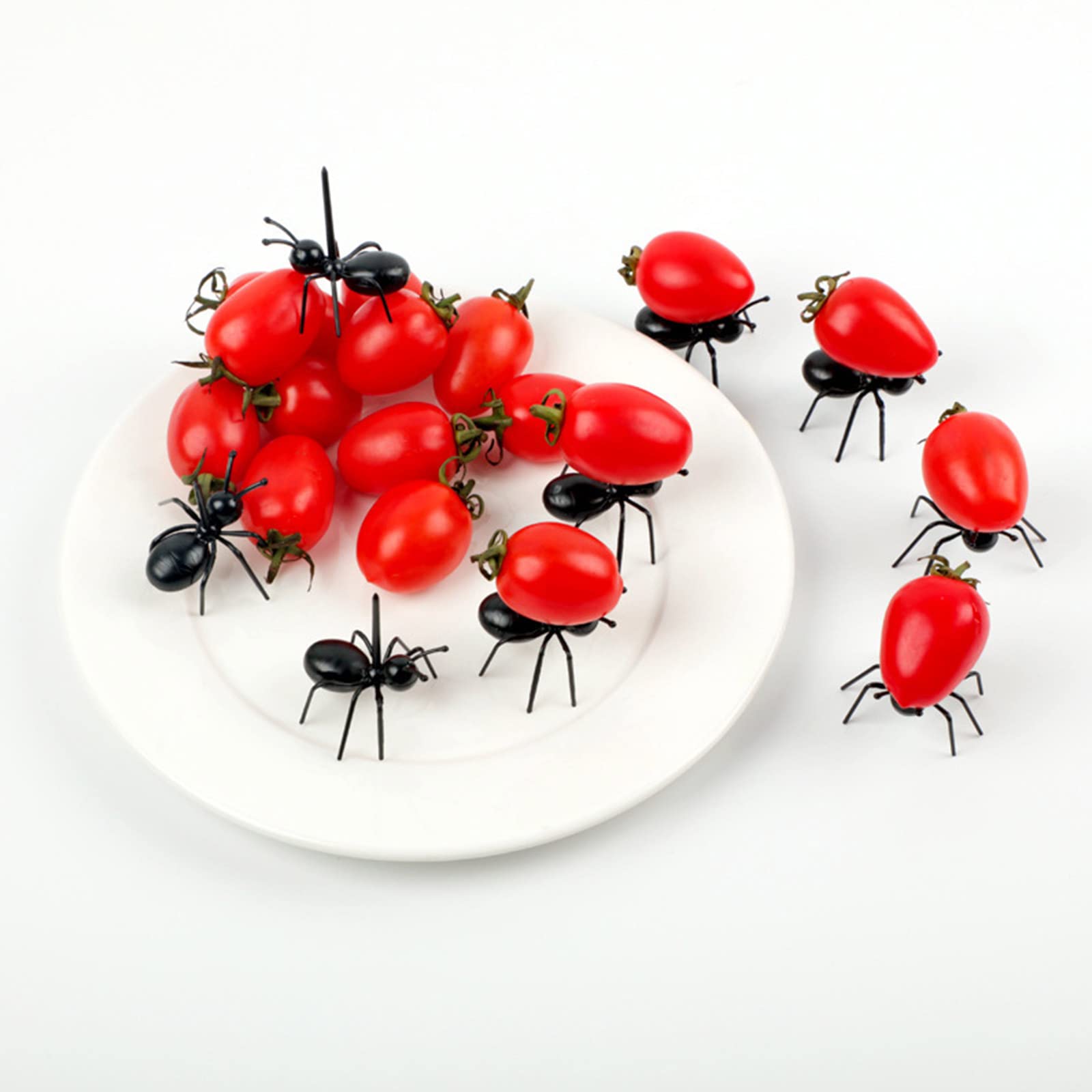 12 Pcs Ants Shape Food Picks Reusable Party Toothpicks Fruit Dessert Fork Animal Appetizer Forks Home Decor