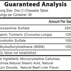 Advanced Hip and Joint Supplement for Dogs Large Breed - Glucosamine for Dogs Mobility & Pain Relief - Chondroitin, MSM & Turmeric | Bundle Pack(Chewable Tablets + Powder)