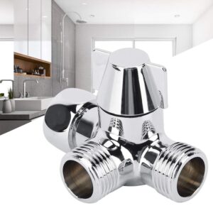 G1/2 Shower Three Way Tshaped A Diverter Connector Toilet Bidet Separator Faucet Splitter for Hroom Use