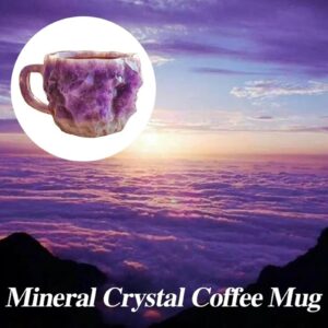 ERHNGL Mineral Crystal Coffee Mugs, 2024 New Multi-Colored Mineral Crystal Coffee Mug, Elegant Crystal Gift for Home & Office 1pcs