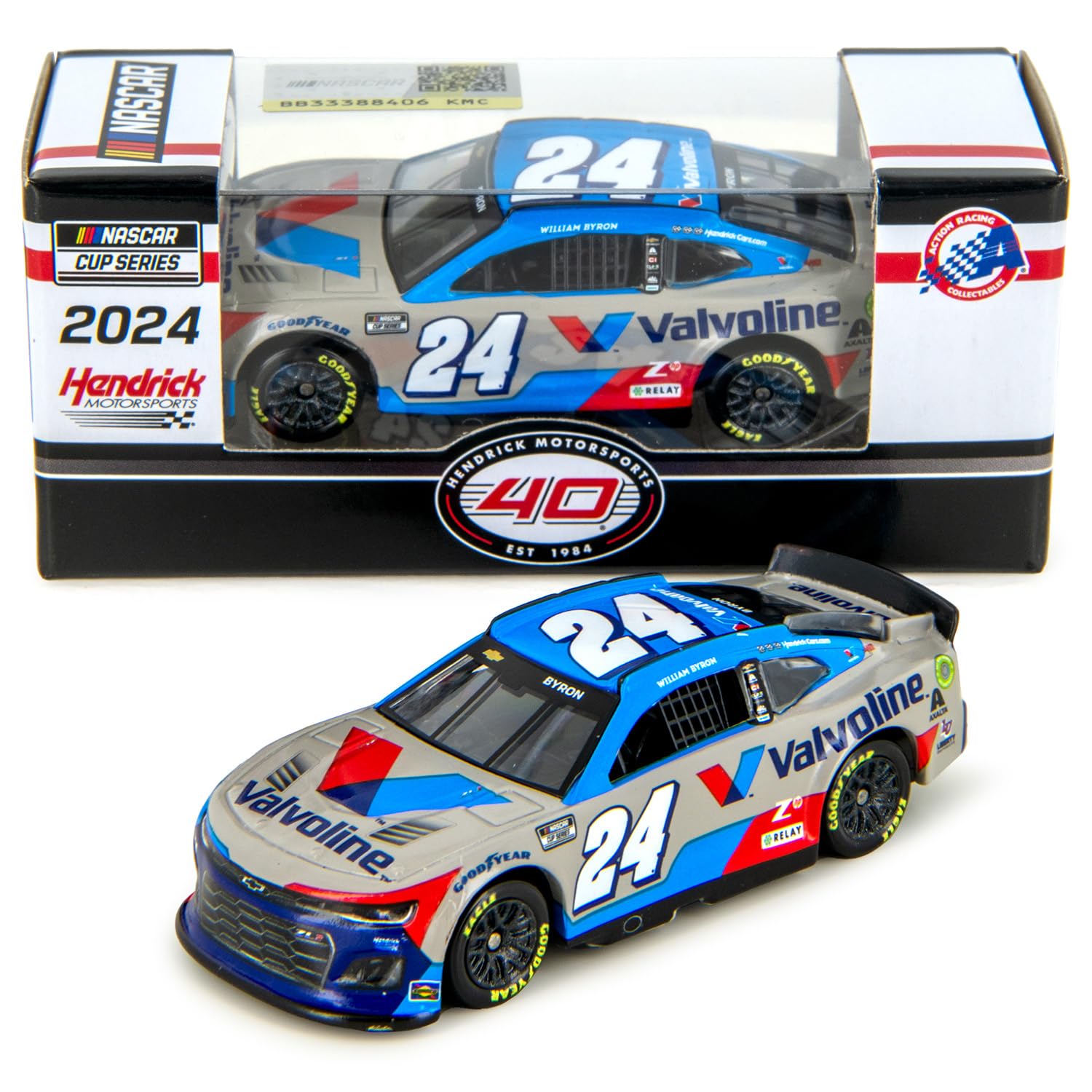 William Byron 2024 VAL Diecast Car 1:64 Scale