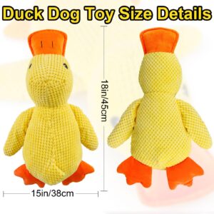 Mellow Dog Calming Duck, 2024 Newest Durable The Mellow Dog Calming Duck Dog Toy,Quack-Quack Duck Dog Toy, Dog Duck Toy with Quacking Sound for Indoor Dog (Yellow)