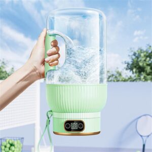 Vaboer Hand Blender,Zhemi Portable Blender,Multifunctional Portable Juicer Cup With Digital Display,Portable Juicer Cup,For Juice, Milkshake (green-600ml)