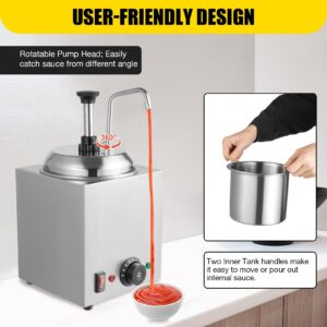 3l Sauce Electric Cheese Dispenser,110v 800w Chocolate Warming Dispensing Pump,Hot Topping Dispenser for Hot Fudge,Be Used in Homes, Fast Food Restaurants, Canteens, Snack Stations, Etc