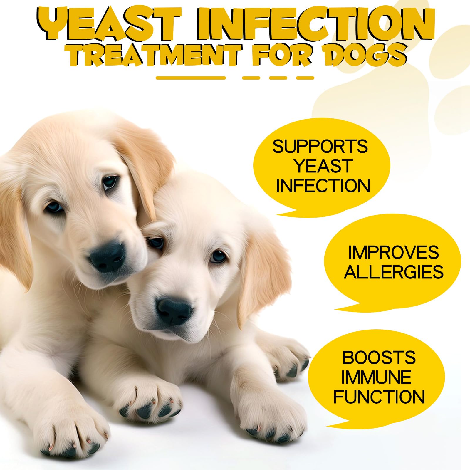 Natural Yeast Infection Treatment for Dogs - Supports Healthy Itch Relief & Inflammation - Dog Ear Infection Treatment & Allergy Relief - Itch Relief for Dogs, Dog Ear Treatment for Infections-2 fl oz