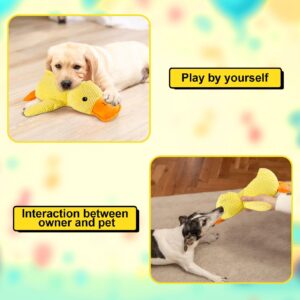 Mellow Dog Calming Duck, 2024 Newest Durable The Mellow Dog Calming Duck Dog Toy,Quack-Quack Duck Dog Toy, Dog Duck Toy with Quacking Sound for Indoor Dog (Yellow)