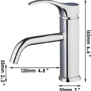 Kitchen Taps Ru Deck Mounted Mixer Tap Taps Bathroom Faucet Short Sink Mixer Tap Bathtub Chrome Solid Brass Single Handle