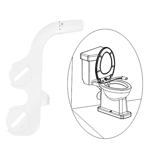 XWXLIJV Bidet Attachment for Toilet Ultra Non Electric Fresh Water Bidet Toilet Seat Attachment with Self Dual Nozzle Bidet Toilet Attachment for Most Toilet Seats