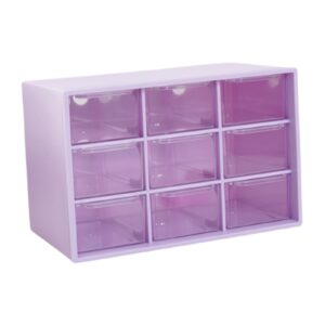 rockible mini drawer organizer for desk beads organizer craft organizer drawers desktop storage drawers for vanity jewelry oragnizer, purple