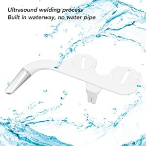 XWXLIJV Bidet Attachment for Toilet Tee Non Electric Bidet Toilet Seat Attachment with Self Dual Nozzle Bidet Toilet Attachment for Feminine Posterior Wash Easy Installation