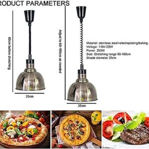 LINKANRUO Commercial Food Heat Lamp Warmer to Keep The Food Fresh and Delicious for Buffet, Ideal for Steak, Pizza and Chicken, Professional Freestanding Heating Light,4pack Lamps