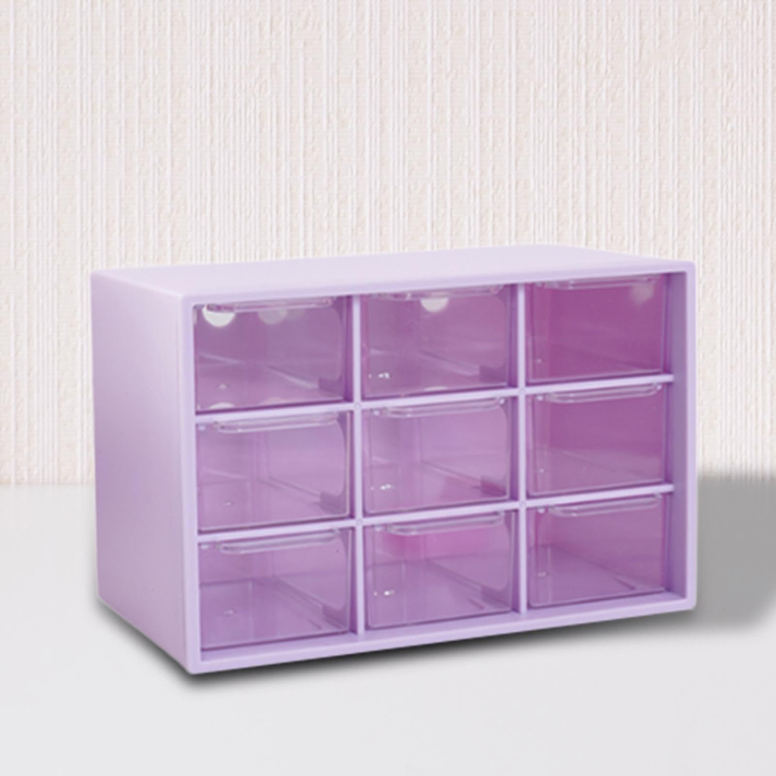 rockible Mini Drawer Organizer for Desk Beads Organizer Craft Organizer Drawers Desktop Storage Drawers for Vanity Jewelry Oragnizer, Purple