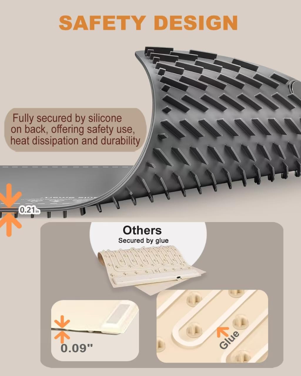 Food Warmer, Food Warming Mat for Parties Buffet, Graphene Heating, Nano Silicone, Roll Up for Storage