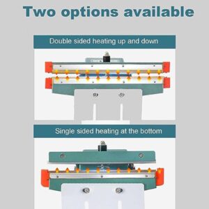 Pedal Heat Sealer,Pedal Impulse Sealer,Adjustable Height,350-800mm Seal Length,2-5mm Sealing Width,0.2-2s Sealing Time,for Sealing Food (Singleheating 650mm)