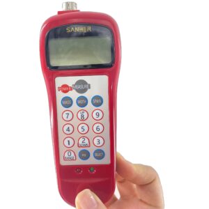 QIUSUO Sonic Belt Tension Meter for Testing Tesion Belt Steel Wire Steel Belt with Frequency Range 10Hz to 5000Hz and Tension Range 0.01 to 99900N LCD Backlit Display