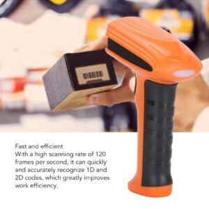 LOCADENCE QR Barcode Scanner, High Sensitivity Handheld Wired 1D 2D Image Bar Code Reader, QR Code Scanner for Mobile Payment Store Supermarket