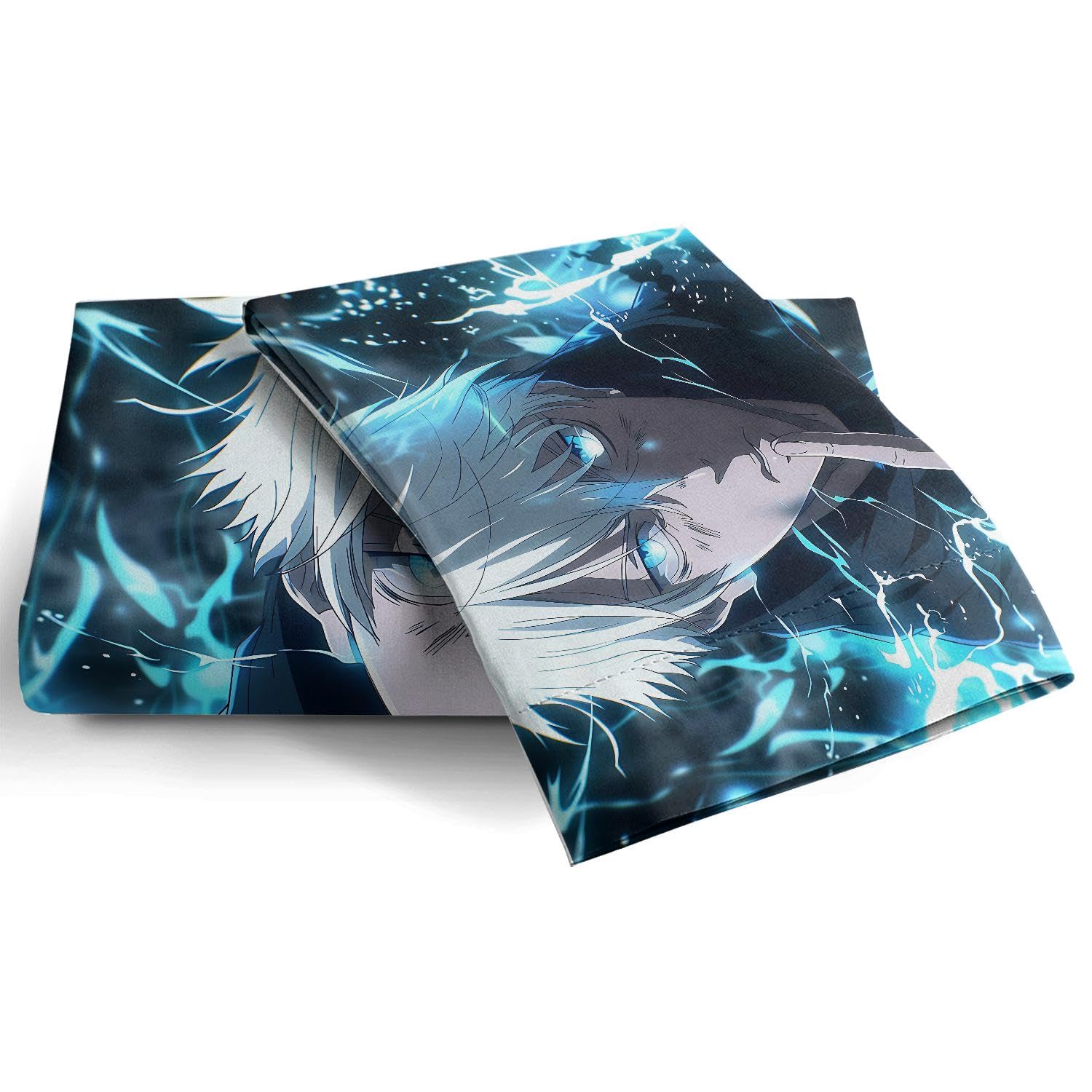 GSHLGAO Anime Duvet Cover Set, Japanese Anime Bedding Set, Anime Themed Bedroom Decoration Bed Set for Kids, Teens, Boys, and Girls, with 2 Pillowcases (image1,Twin 68x86in + 20x30in*2)