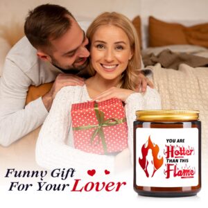 Gifts for Girlfriend from Boyfriend, Lavender Scented Candle, Best Girlfriend Gifts, Funny Birthday Gifts for Girlfriend Fiancee Wife, Couple Gift Ideas for Christmas Anniversary Valentines Day