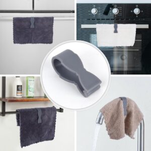 YAMSLAM 6 Pcs Towel Clips for Kitchen Keeps Towel from Falling Stove Towel Clip Dishwasher Towel Clip Stove Towel Clip Oven Towel Clip Refrigerator Towel Clip No More Towels On The Floor