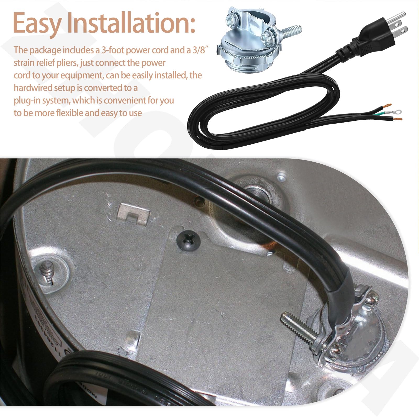 CRD-00 Power Cord Kit for InSinkErator Garbage Disposal