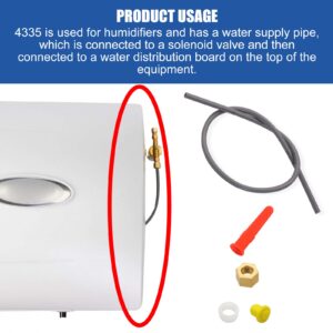 IHOUMEX 4335 Feed Tube with Sleeve Compatible with 600 Aprilaire Humidifiers 400, 500, 600A,Includes Water Distribution Tray (4331), Yellow Orifice (4231), in-line Strainer (4004)