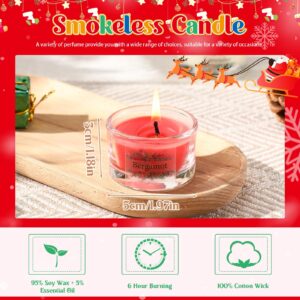 Conelist 12 Days Christmas Advent Calendar 2024 Scented Candles Gift for Women Adult Christmas Countdown Calendar with Assorted Scented Candle 1 oz Soy Wax Candles