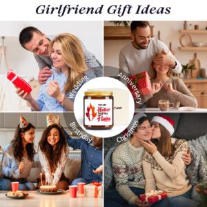 Gifts for Girlfriend from Boyfriend, Lavender Scented Candle, Best Girlfriend Gifts, Funny Birthday Gifts for Girlfriend Fiancee Wife, Couple Gift Ideas for Christmas Anniversary Valentines Day