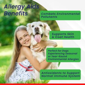 Sparktek Allergy Soft Chews Supports Dog Seasonal Allergies-Hot Spots-Itch Relief - Enhanced with Omega-3 Fatty acids,Tumeric Root,Grape Seed Extract,Quercetin,Pumkin Powder to Help The Immune System