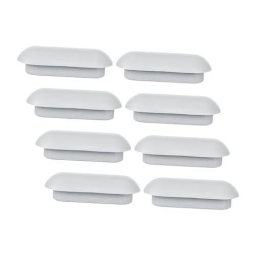 LIFKICH 8pcs Toilet Seat Cover Toilet Seat Stoppers Bidet Parts Replacement Toilet Bumpers for Seat Toilet Lid Seat Pad Toilet Lid Bumper Bidet Bumpers for Toilet Seats Ldpe Grey