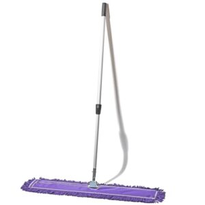 Tidy Tools 36 Inch Purple Dust Mop with Extendable Handle and 36 Inch Purple Dust Mop Refill Bundle - 6 Mop Sets and 6 Refills