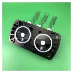 VTNHCWB 1 Set Valve Block Fttings Head Front Panel Part，Compatible for MQL Soft Ice Cream Machines Accessories +3 Valve Rods 3 Metal Handles