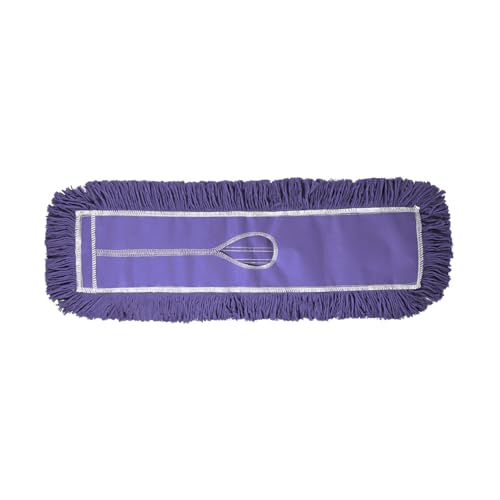 Tidy Tools 24 Inch Purple Dust Mop with Wood Handle and 24 Inch Purple Dust Mop Refill Bundle - 6 Mop Sets and 6 Refills