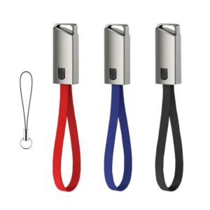 BoxWave Cable Compatible with Tera Android 11 Barcode Scanner (P600) - USB Type-C Keychain Charger, Key Ring USB Type-C to Type-A 8 in USB Cable - Jet Black